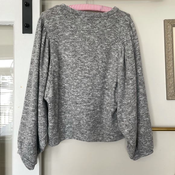 Lulu’s Cozy Morning Puff Sleeve Top - Picture 5 of 5